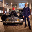 10. februar: Kronprins Haakon åpner utstillingen "Kongens biler" i Dronning Sonja Kunststall. Foto: Beate Oma Dahle / NTB